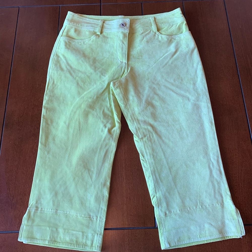 IN SUEDO APPAREL 100% Leather Capri jeans